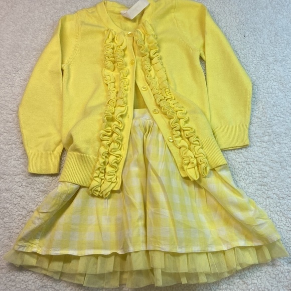 Cherokee Spring/Summer/Easter Sweater & Skirt Bundle Yellow 24 Months EUC - Picture 11 of 11